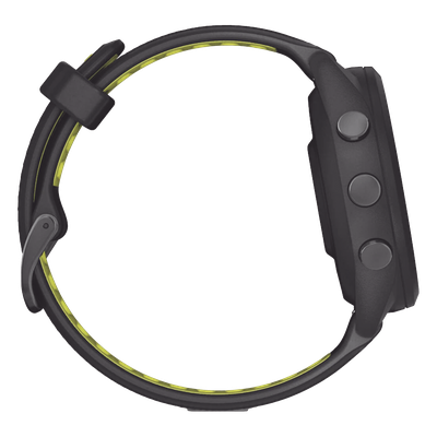 10-02810-03 - Forerunner® 265S, Bisel y carcasa en negro con correa de silicona en negro/amarillo