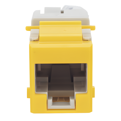 U6-K05NS - Jack Keystone Cat6 UTP / 250 MHz / Amarillo / -10 a 60°C / 22-24 AWG / T568A/B