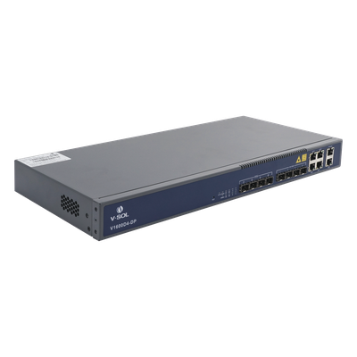 V1600D4-DP - OLT EPON / 4 Puertos PON / 8 Puertos Uplink RJ45+SFP / 256 ONUs / 20 km / Rack 1U