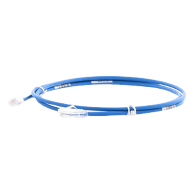 UTP28X5MBU - Cable de Parcheo UTP / Cat6A / 28AWG / CM/LSZH / 5 m (16.40 pies) / Azul