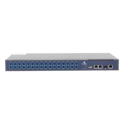 V1600GS-O32 - OLT GPON / 1 Puerto PON con Splitter 1:32 / 3 Uplink (2 GE + 1 SFP/SFP+) / Hasta 128 ONUs / 20 km / 1.73 ft Rack