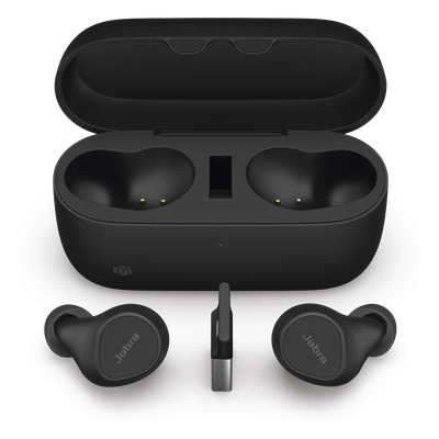 EVOLVE2BUDS-A-MS - Jabra Auriculares True Wireless / Cancelación Activa de Ruido / Bluetooth Multipunto 2