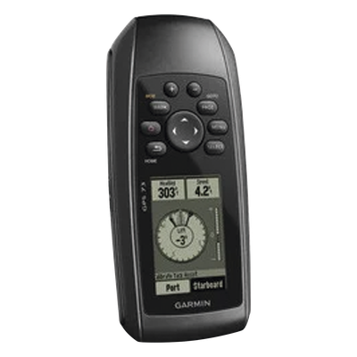 10-01504-00 - GPSMAP 73 Portátil / Pantalla LCD 4 Niveles de Gris / Resolución 128 x 160 Píxeles / Autonomía +18 Horas / Resistencia al Agua IPX7 / Receptor de Alta Sensibilidad / 1000 Waypoints / 100 Tracks / Flotante / Calendario de Caza y