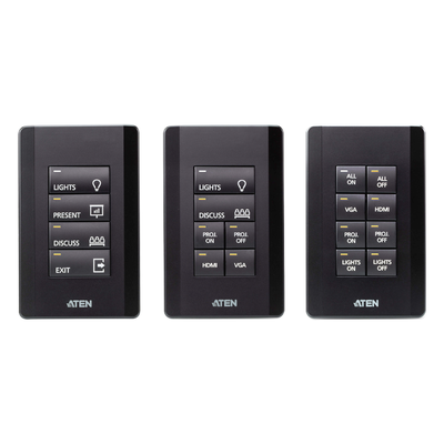 VK108US - Teclado de control / 8 botones configurables / 14 combinaciones / Ethernet 10/100 / Montaje 1GANG / 4.58x2.78x1.53 in