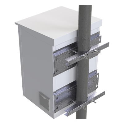 LP-FORTE-16U-BRA-R2 - Linkedpro By Epcom Herraje de Fijación para Gabinete / Compatible 16U y 24U / Acero Galvanizado