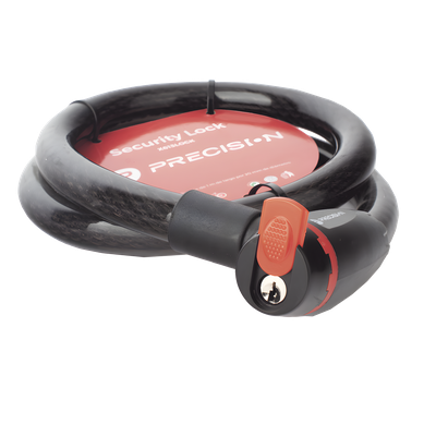 X-613-LOCK - Candado de Cable / 20 mm Diámetro / 1000 mm (3.28 ft) Largo / Cierre por Llave / PVC Recubierto