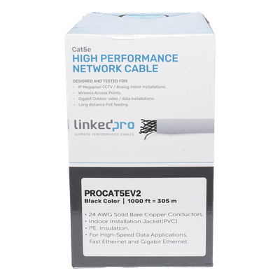 PRO-CAT-5E-V2 - Linkedpro By Epcom Bobina de Cable / Cat5e / 305 m (1000 pies) PRO-CAT-5E-V2