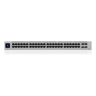 USW-48 - USW-48 UBIQUITI 48 unifi switch capa 2 de 48 puertos 10/100/1000 mbps más 4 puertos 1g sfp, con pantalla informativa.