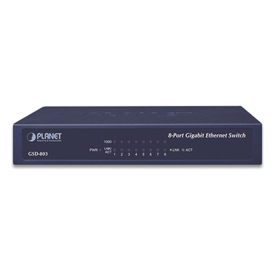 GSD-803 - PLANET GSD-803 switch Gigabit Ethernet (10/100/1000) Azul