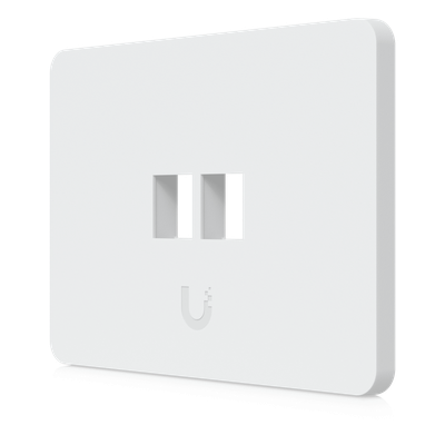 UACC-WP-KEYSTONE-H-2P - Placa de Pared Keystone / 2 Puertos / Horizontal / Superficie Pintable / 4.4 x 3.2 x 0.12 in / Paquete 4 Piezas