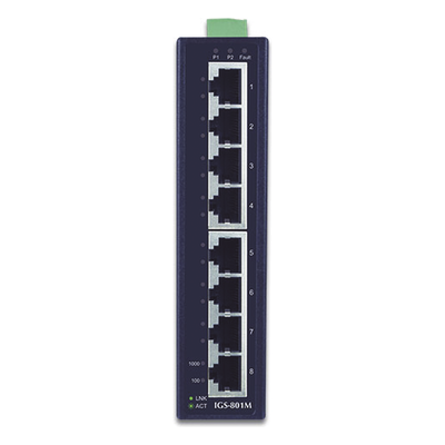IGS-801M - PLANET IGS-801M switch Gestionado L2/L4 Gigabit Ethernet (10/100/1000) 1U Azul