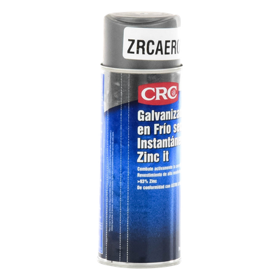 ZRC-AEROSOL - Recubrimiento Zinc en Aerosol / 93% Zinc Puro / 368 gr / Película 76 µ / Acabado Gris Brillante / Protección Anticorrosión