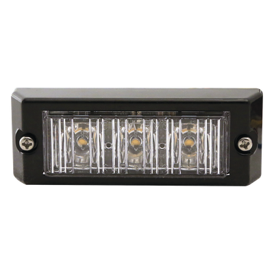 X3703-B - Luz Auxiliar LED / 3 LEDs Ultra Brillantes / 11 Patrones Programables / 12-24 VCC / SAE J595 Clase I / Azul / Uso Interior y Exterior