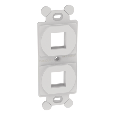 NK2106MFWH - Panduit Marco de Módulo Dúplex / 2 Puertos Keystone / NEMA 106 NK2106MFWH