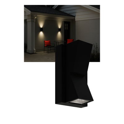 JPAA-0605 - Lámpara Arbotante 6 W 330 lm / Dimensiones 141 x 80 mm / 85 - 265 Vca~ 50/60Hz / Luz Cálida 2 700 K / Uso en exterior IP 54.