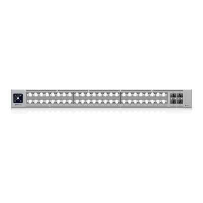 USW-PRO-XG-48 - Switch Administrable / 48 Puertos / 32 × 10 GbE + 16 × 2.5 GbE / 4 × SFP28 25G / Capa 3 / 920 Gbps / Etherlighting™ / 1U Rack