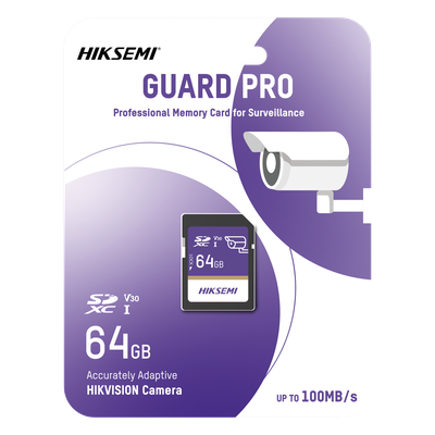 HS-SD-P10/64G/GUARDPRO - HIKSEMI by HIKVISION Tarjeta SD / 64 GB / Lectura 100 MB/s HS-SD-P10/64G/GUARDPRO