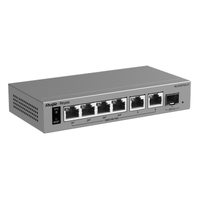 RG-ES207GS-P - Ruijie Switch Layer 2 Smart Cloud Managed / 7 Puertos Gigabit / 4 Puertos PoE+ 54 W