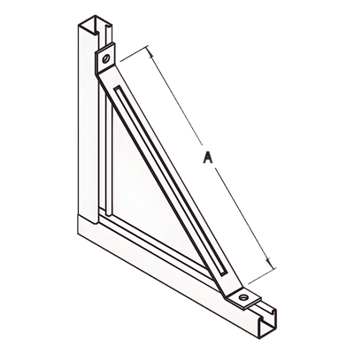 ANC-HN03 - Anclo Base Rectangular / 2 Perforaciones / Perfil Sencillo ANC-HN03