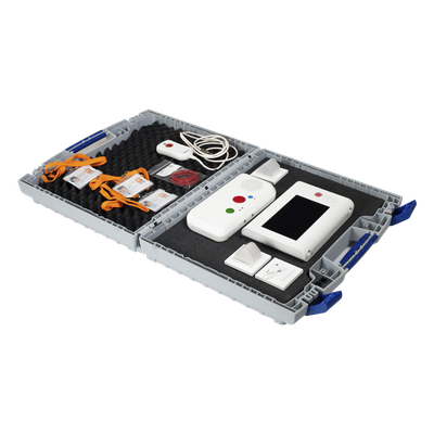 NX0654-MALETINDEMO - Kit Demostrativo / Sistema de Llamada Paciente-Enfermera IP / Terminal Multifuncional / Audio Bidireccional / RFID / Código Azul / Tirador de Baño 360°
