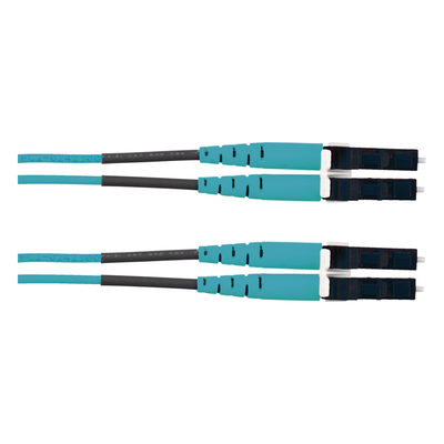 FX2ELLNLNSNM001 - Jumper de Fibra Óptica / Multimodo OM3 50/125 / LC-LC Dúplex / LSZH / 1 m (3.28 ft) / Color Aqua
