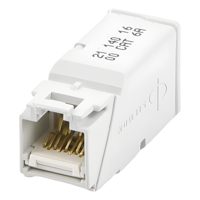 Z6A-PB - Conector UTP / Cat6A / Terminación T568A/B / Conductor 22-26 AWG / Diseño Compacto Apilable / 1.48mm Máx. Sobre Aislamiento