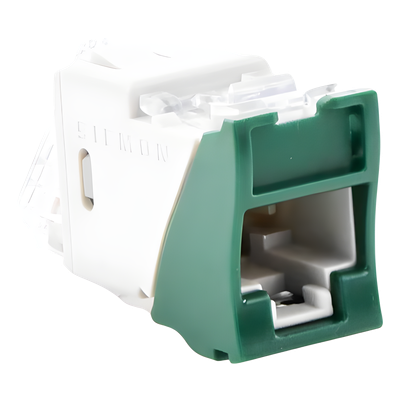 U6-H07NS - Jack RJ45 / Categoría 6 / UTP / Montaje Híbrido Plano o Angulado / Terminación 110 / Rango -10 a 60 °C