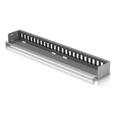 UACC-RACK-PANEL-PATCH-BLANK-24 - Panel Patch Keystone / 24 Puertos / 1U Rack 19" / Barra Gestión Cables / Acero SPCC / 17.4 x 2.5 x 1.7'