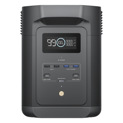 E980 - Estación de Energía Portátil de 980Wh Litio LFP / 10 Puertos AC 500 W (Max. 1000W) / 2 USB-C 100W / Cargador de Coche 10A a 12.6V / Conectividad WiFi