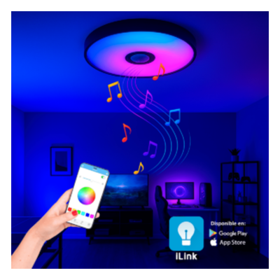 JLAR-3003 - Luminario LED JLAR-3003 / 30W / 2400 Lúmenes / Bluetooth Control App / Voltaje 85-265V / Temperatura 6500K Fría / Garantía 3 Años