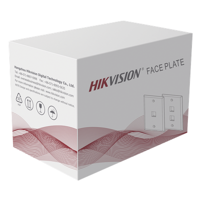 DS-1FPA2-A - Hikvision Placa de Pared / 2 Puertos / UL 94 V-0 DS-1FPA2-A