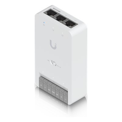 UA-HUB-DOOR-MINI - Hub de Control de Acceso / Una Puerta / PoE++ / Terminal 12V / 2 Lectores o Cámaras / DIN Rail / Interior