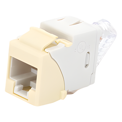 U6-K20NS - Jack Keystone / Cat6 UTP / Terminación Impacto 110 / T568A-B / Marfil / -10 a 60°C