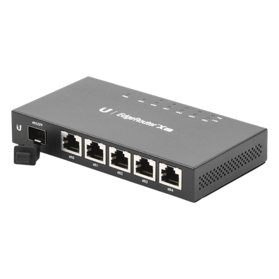 ER-X-SFP - Ubiquiti Router Gigabit / 5 Puertos RJ45 + 1 Puerto SFP / Dual-Core 880 MHz ER-X-SFP