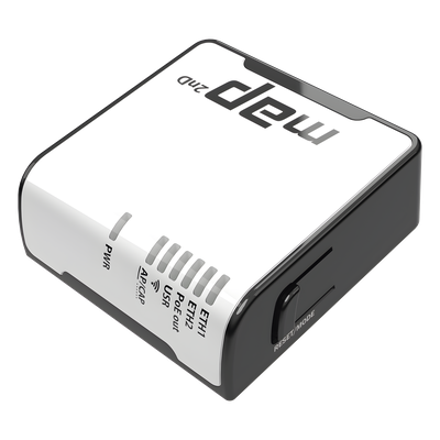 RBMAP2ND - Mikrotik Punto de Acceso / 2 Puertos Fast Ethernet / WiFi 2.4 GHz 802.11 b/g/n RBMAP2ND