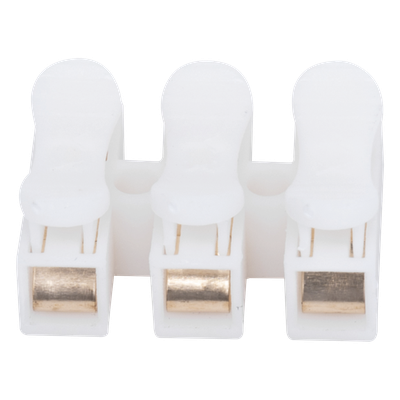 PCON3 - Conector Push / 3 Contactos / 250V 10A / -40°C a 100°C / Cables 0.5 a 3.5 mm² / Material Antiflama