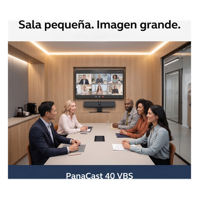PANACAST40-VBO - Jabra Barra de Video para Salas de Reuniones / Campo de Visión 180° / Cámara Dual Panorámica 4K