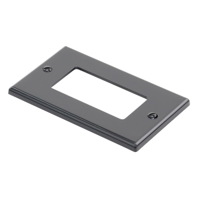 HUB-P26-BK - Hubbell Tapa para Contacto Dúplex / Policarbonato Termoplástico / Decorador HUB-P26-BK