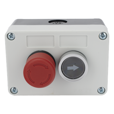 XBS-SW-23 - Botonera de Control / Doble Canal / IP40 / Contactos NC/NO / -20 a 50 °C / Barreras y Operadores Vehiculares