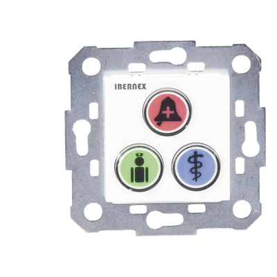 NX0394 - Ibernex Módulo de Botones para Sistema de Llamadas / 3 Teclas Iluminadas / Retroalimentación