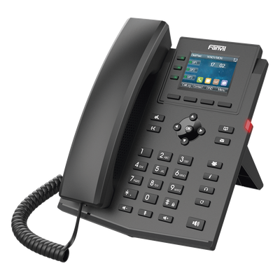 X303P - Teléfono IP Empresarial / 4 Líneas SIP / Pantalla LCD 2.4 Pulgadas / PoE / Audio HD / Conferencia 6 Participantes