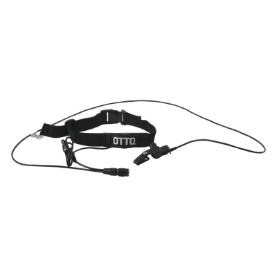 V1T12KA137 - Micrófono de Garganta / PTT Grande / Conector Hirose / Entrada 2.5 mm / Compatible Kenwood NX/TK Series y Motorola GP300/DEP450 / Cable Puerto de Accesorios