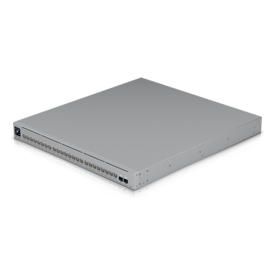 USW-PRO-XG-24-POE - Switch Administrable Capa 3 / 24 Puertos PoE+++ / 16 × 10 GbE + 8 × 2.5 GbE / 2 Puertos SFP28 25 G / 720 W PoE / Etherlighting™