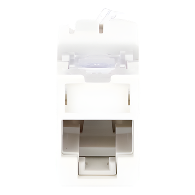 U6A-H02NS - Jack / Cat6A UTP / Montaje Híbrido Plano y Angulado / Terminación 110 / Industrial -10 a 60°C / UL 94 V-0