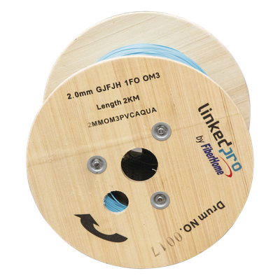 2MMOM3PVCAQUA - Fibra Óptica Multimodo OM4, 2 mm, Simplex, Tight Buffer (900 micras), Precio Por Metro, (Hasta 2000 Metros en un Solo Tramo de Cable)