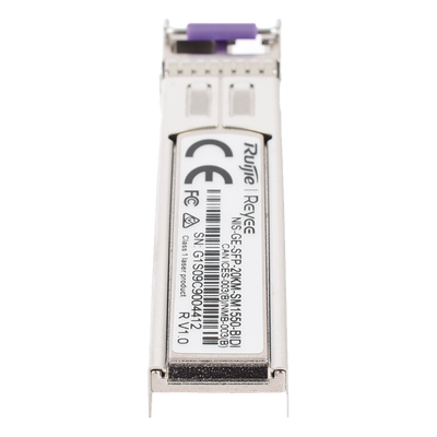 NIS-GE-SFP-20KM-SM1550-BIDI - Ruijie Transceptor SFP Industrial / 1 Gigabit / BIDI Monomodo NIS-GE-SFP-20KM-SM1550-BIDI