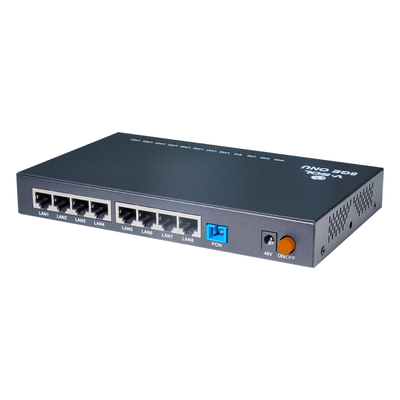 V2808-8GL-PSE - ONU Dual EPON/GPON / 8 Puertos PoE 802.3at Gigabit / 1 Puerto SC/UPC / Triple Play / Gestión OLT