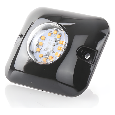 X121A - Luz Oculta LED / 12 LED Gen III / Ámbar / 10-24 VDC / 12 Patrones / 3.2x1.8 cm