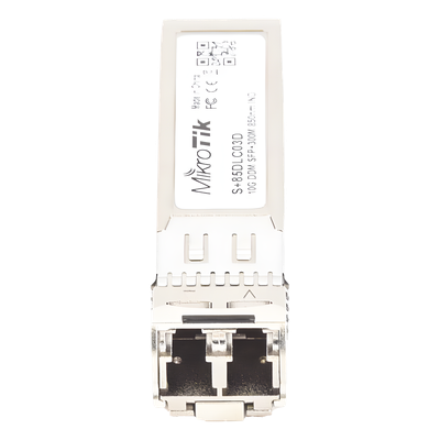 S+85DLC03D - Mikrotik S+85DLC03D red modulo transceptor Fibra óptica 10000 Mbit/s SFP+ 850 nm