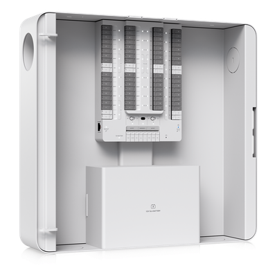 UP-ALARMHUB-KIT - Panel Central de Alarma IP / 32 Zonas Cableadas / 2 Salidas de Relé / 6 Salidas Auxiliares 12V DC / PoE++ / Batería de Respaldo SLA